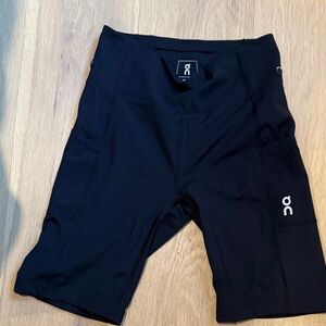 On Running womens Black Shorts